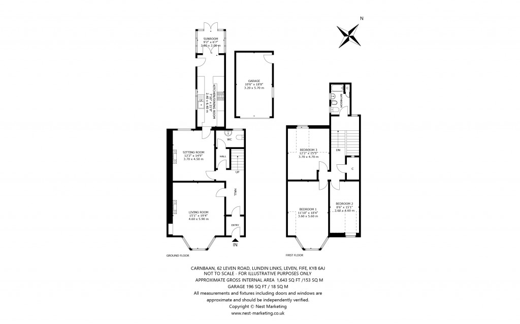 Floorplans For Carnbaan, Leven Road, Lundin Links, Leven, Fife