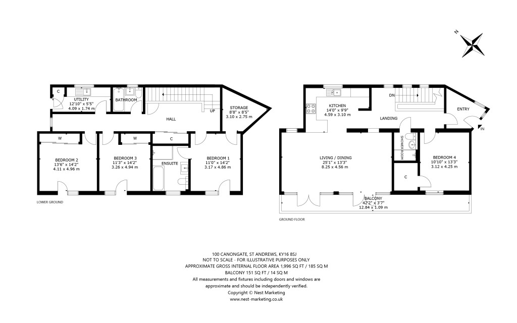 Floorplans For Canongate, St. Andrews, Fife