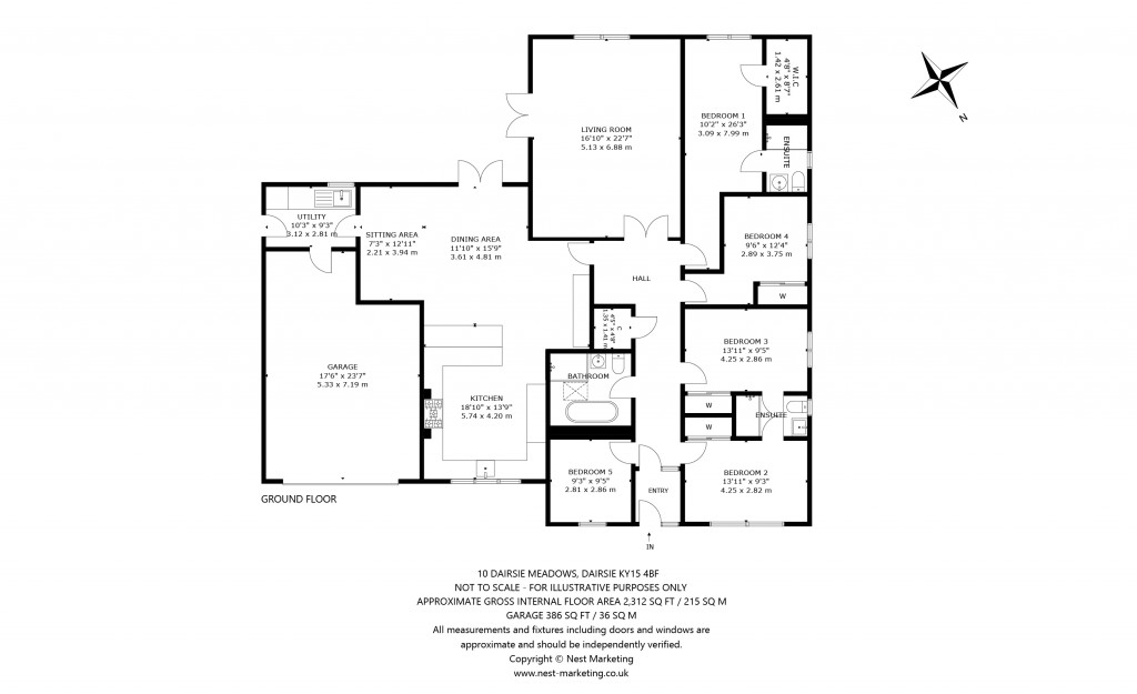 Floorplans For Dairsie Meadows, Dairsie, Cupar, Fife