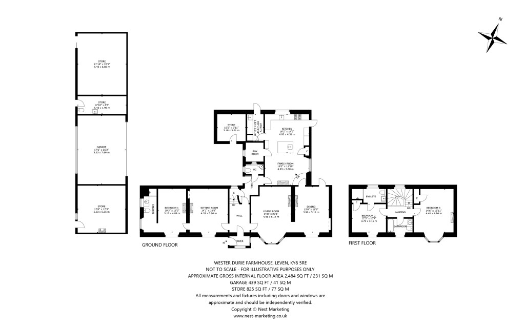 Floorplans For Wester Durie Farmhouse, Leven