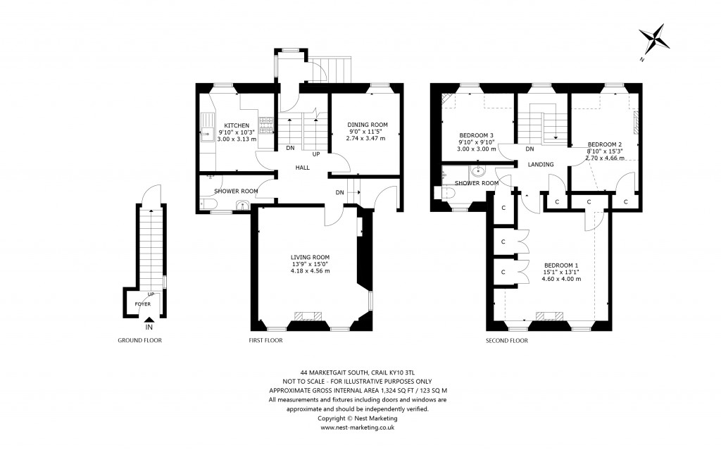 Floorplans For Marketgate South, Crail, Anstruther, Fife