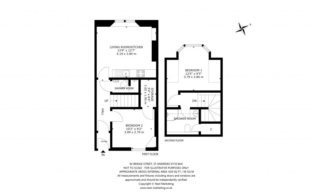 Floorplans For Bridge Street, St. Andrews, Fife