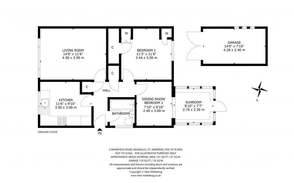 Floorplans For Mansfield Road, Balmullo, St. Andrews, Fife