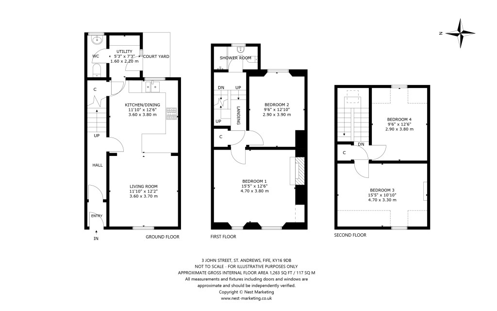 Floorplans For John Street, St. Andrews, Fife