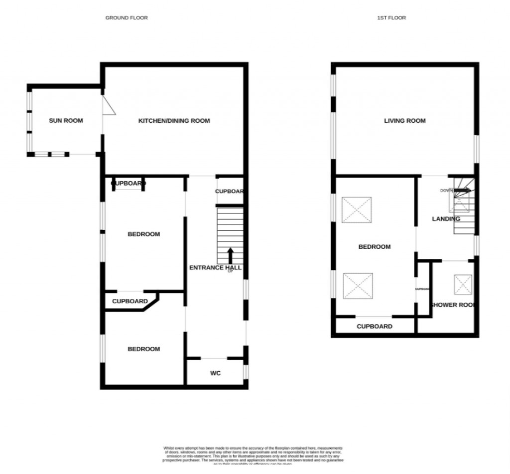 Floorplans For Thomson Cottage, Dron Court, St. Andrews