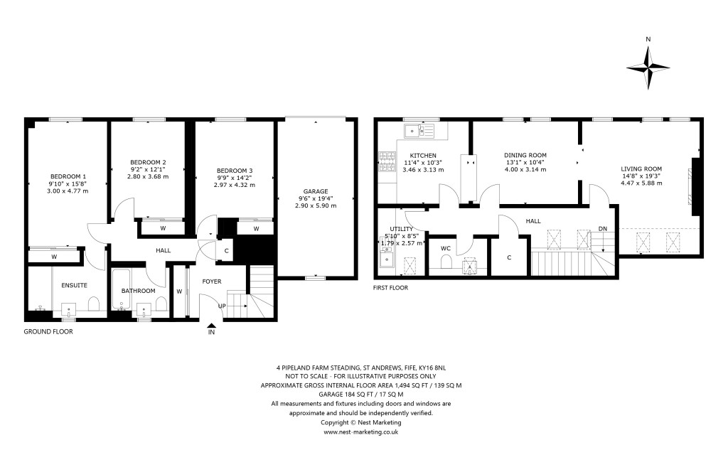 Floorplans For Pipeland Farm Steading, St. Andrews, Fife