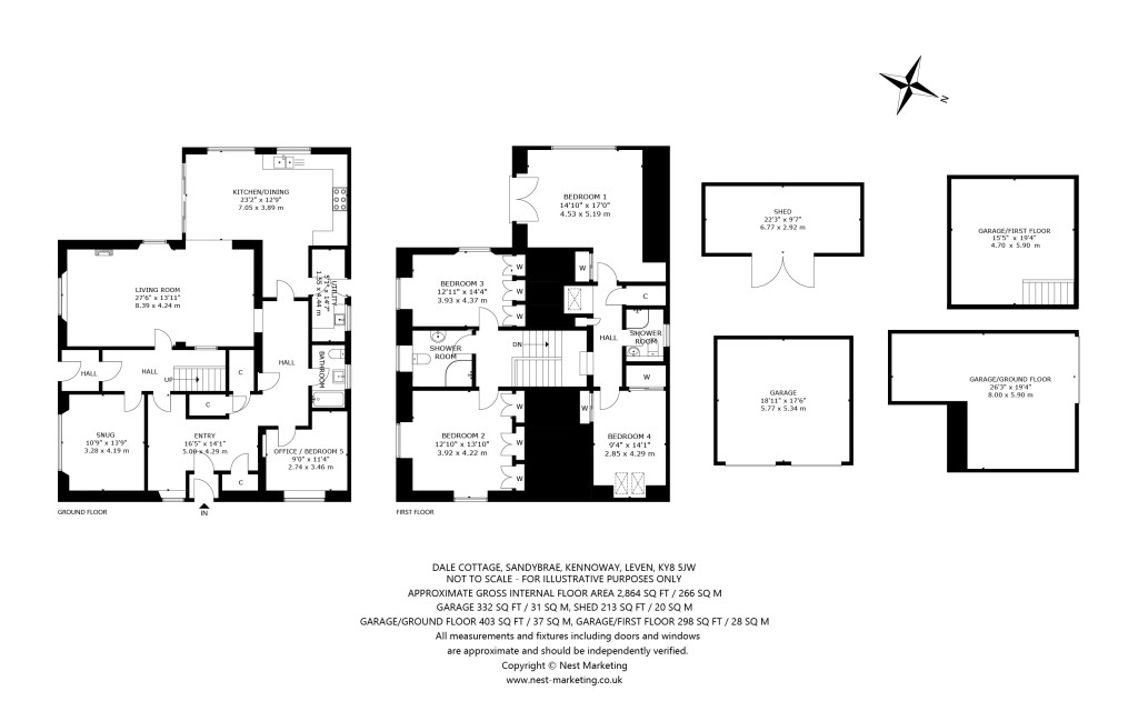 Floorplans For Dale Cottage, Sandybrae, Kennoway, Leven