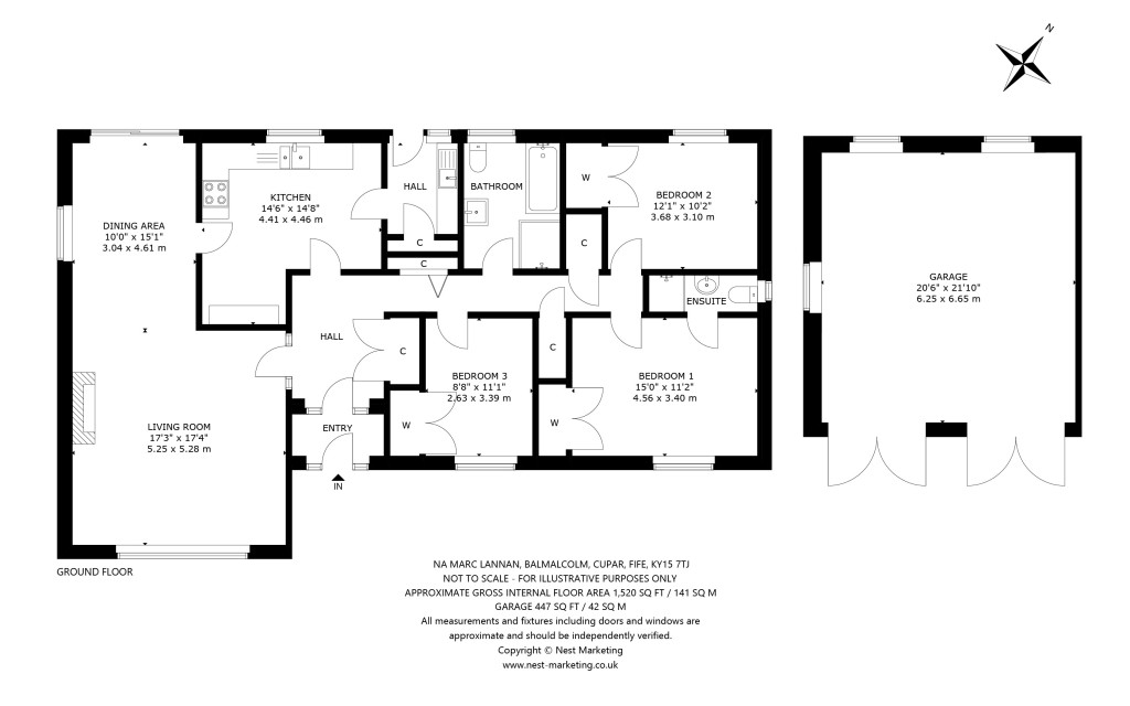 Floorplans For Na Marc Lannan, Balmalcolm, Cupar, Fife