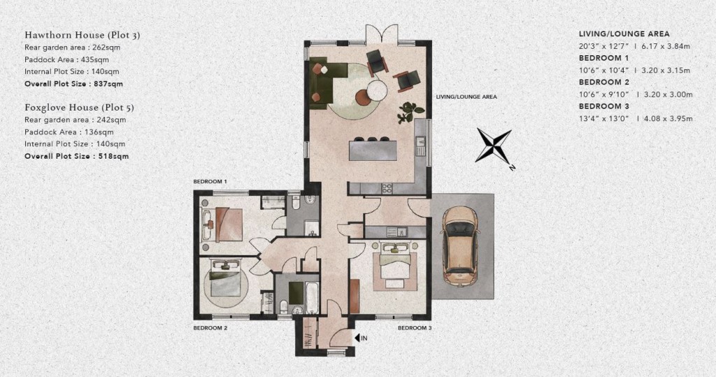 Floorplans For Foxglove House, Kirkforthar Feus, Fife