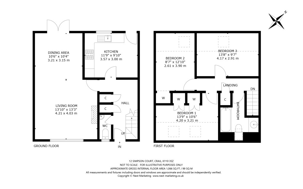 Floorplans For Simpson Court, Crail, Anstruther, Fife