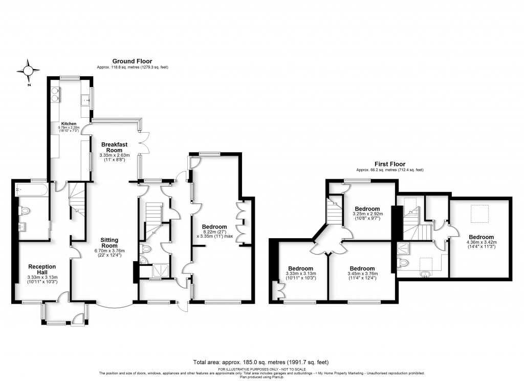 Floorplans For Wigginton, Tring, Hertfordshire