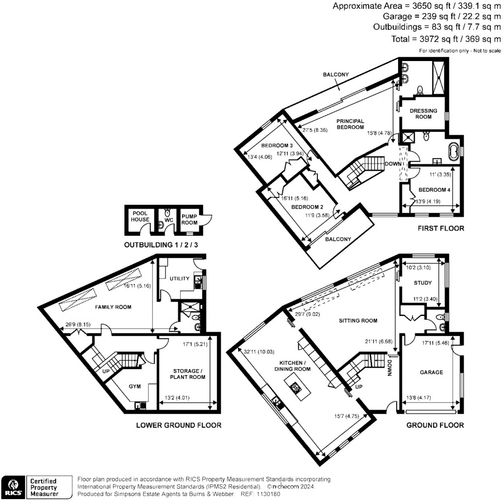 Floorplans For The Highlands, East Horsley, Surrey, KT24
