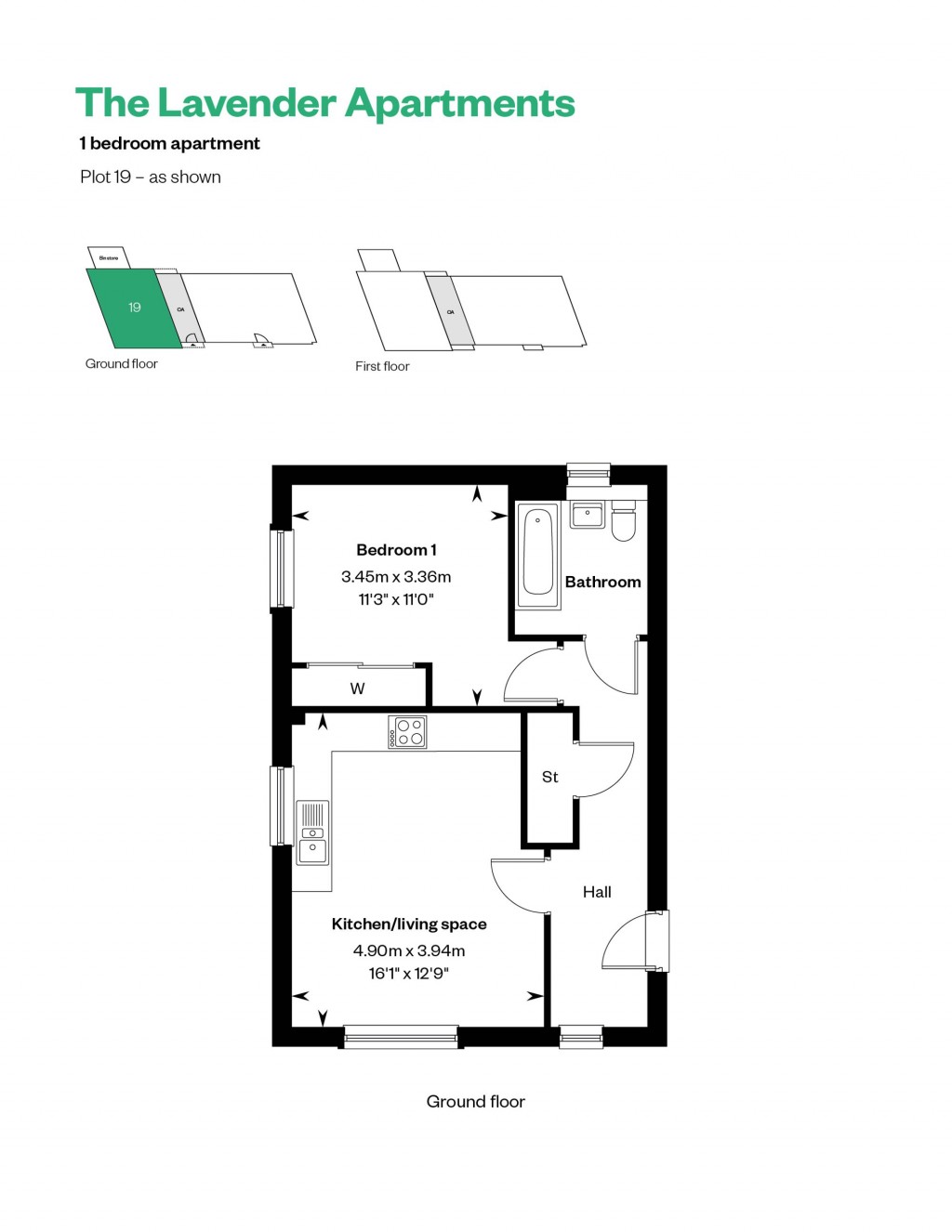 Floorplans For Rosebrook, Tawny Owl Way, PO18