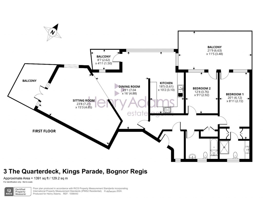 Floorplans For Kings Parade, Bognor Regis, PO21