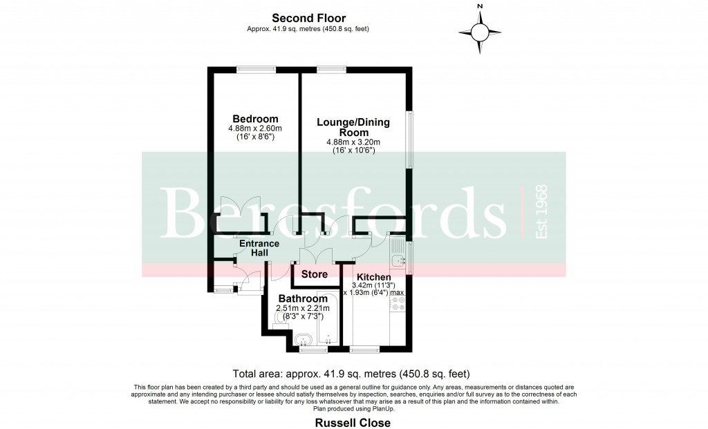 Floorplans For Peters Court, Russell Close, Basildon, Essex, SS15