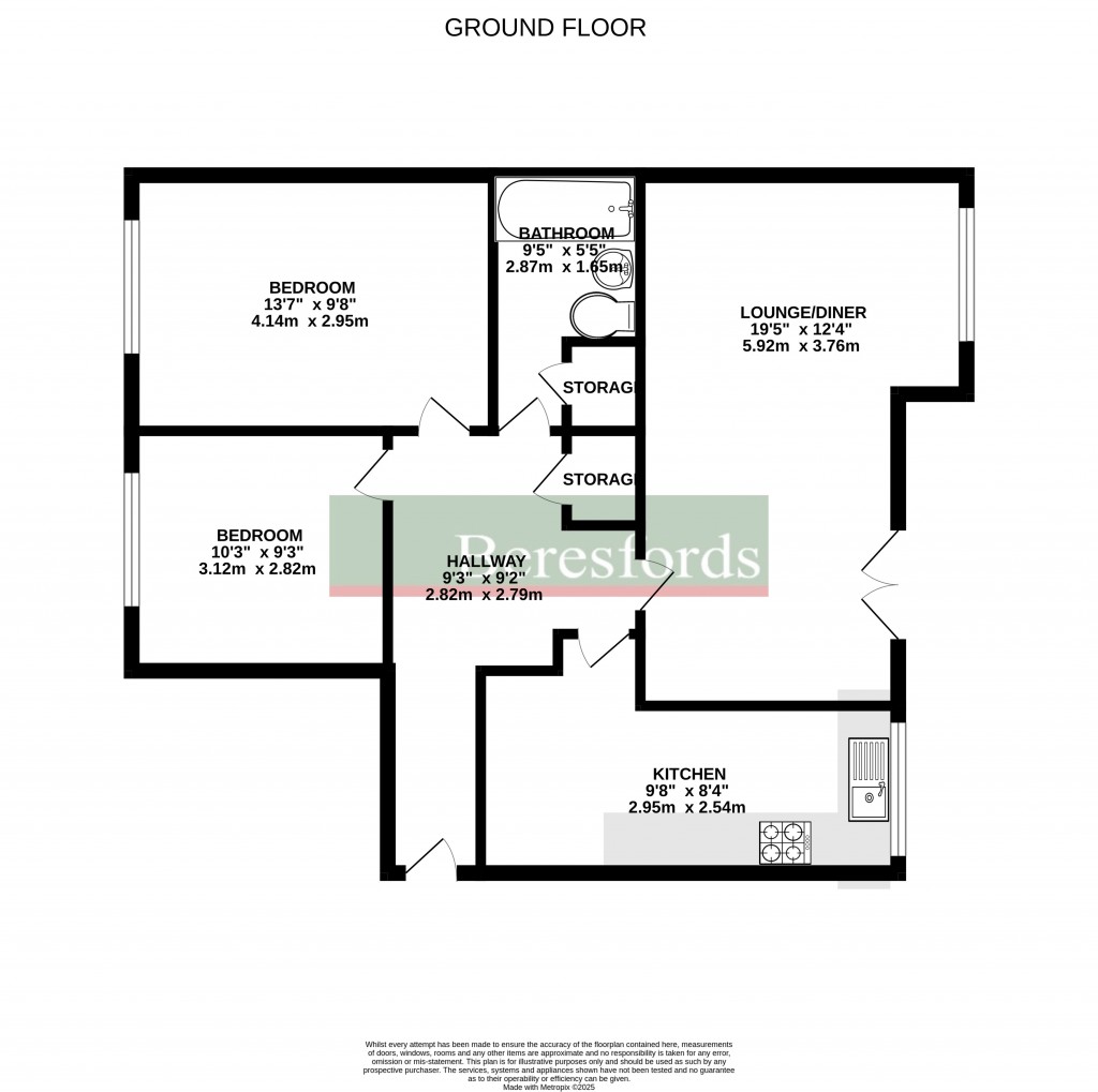 Floorplans For Wickham Crescent, Chelmsford, Essex, CM1