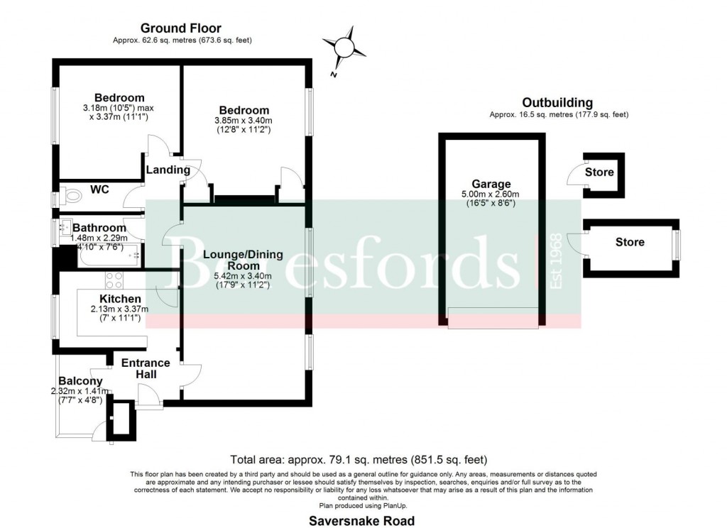 Floorplans For Savernake Road, Chelmsford, Essex, CM1