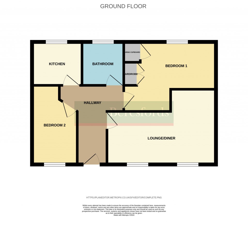 Floorplans For White Hart Way, Dunmow, Essex, CM6