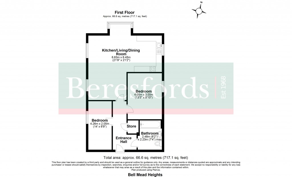 Floorplans For Bell Mead Heights, Bell Mead, Ingatestone, Essex, CM4