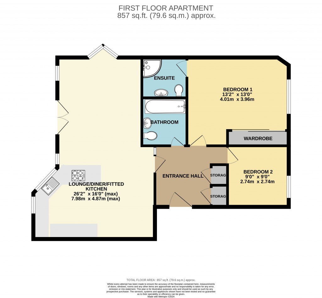 Floorplans For D'arcy Court, Maldon, Essex, CM9