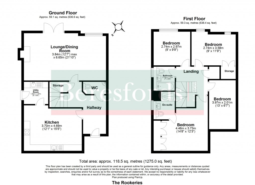 Floorplans For Rookery Road, Nine Ashes, Ingatestone, Essex, CM4
