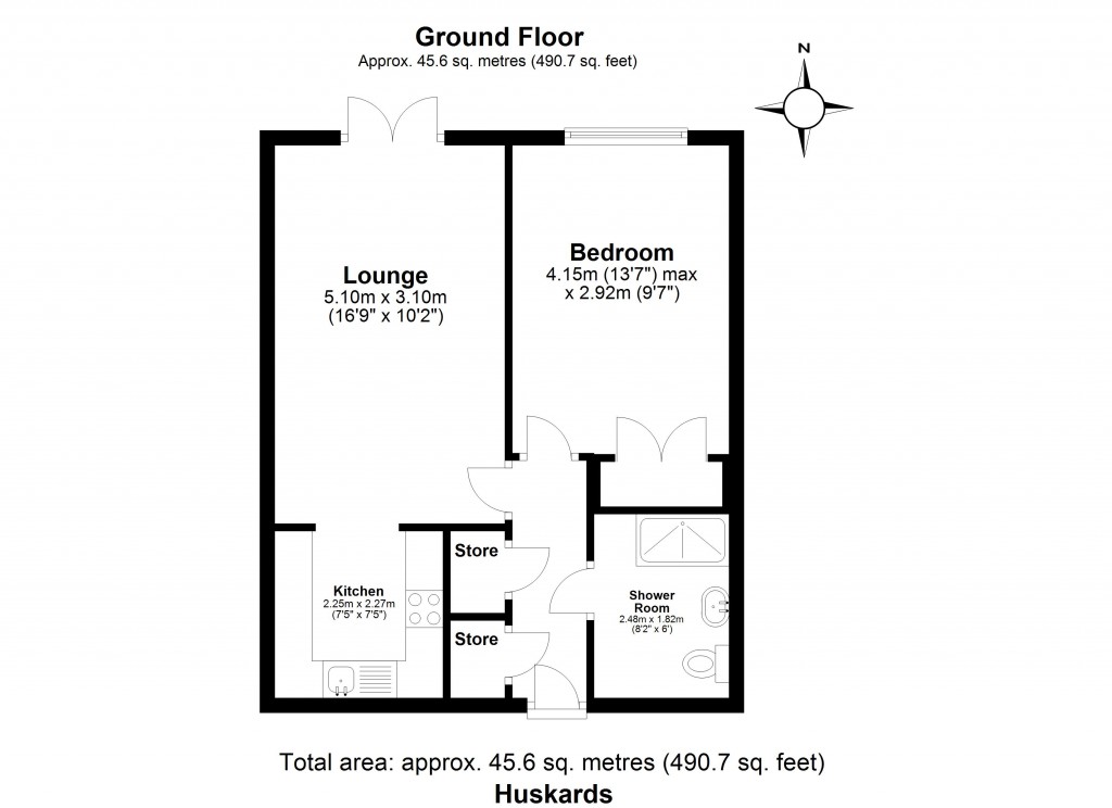 Floorplans For Huskards, Waldegrave Gardens, Upminster, RM14