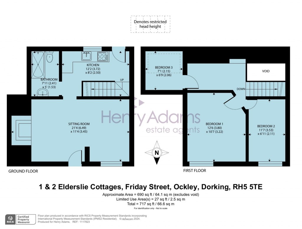 Floorplans For Friday Street, Ockley, RH5