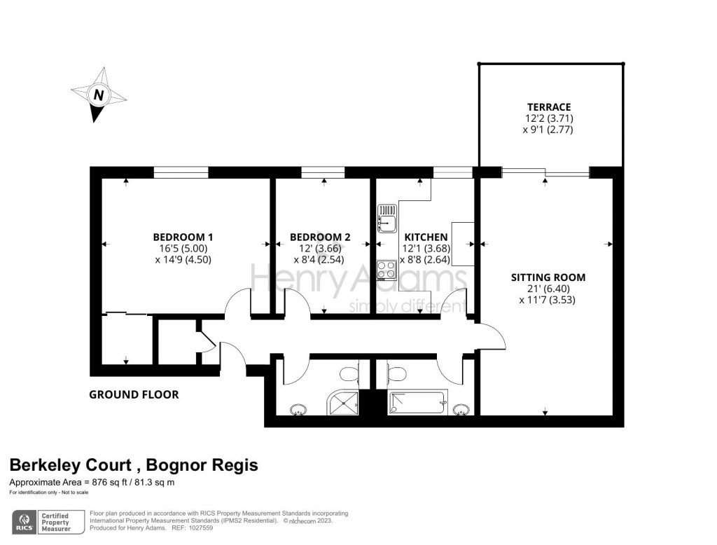 Floorplans For Berkeley Court, The Esplanade, Bognor Regis, PO21