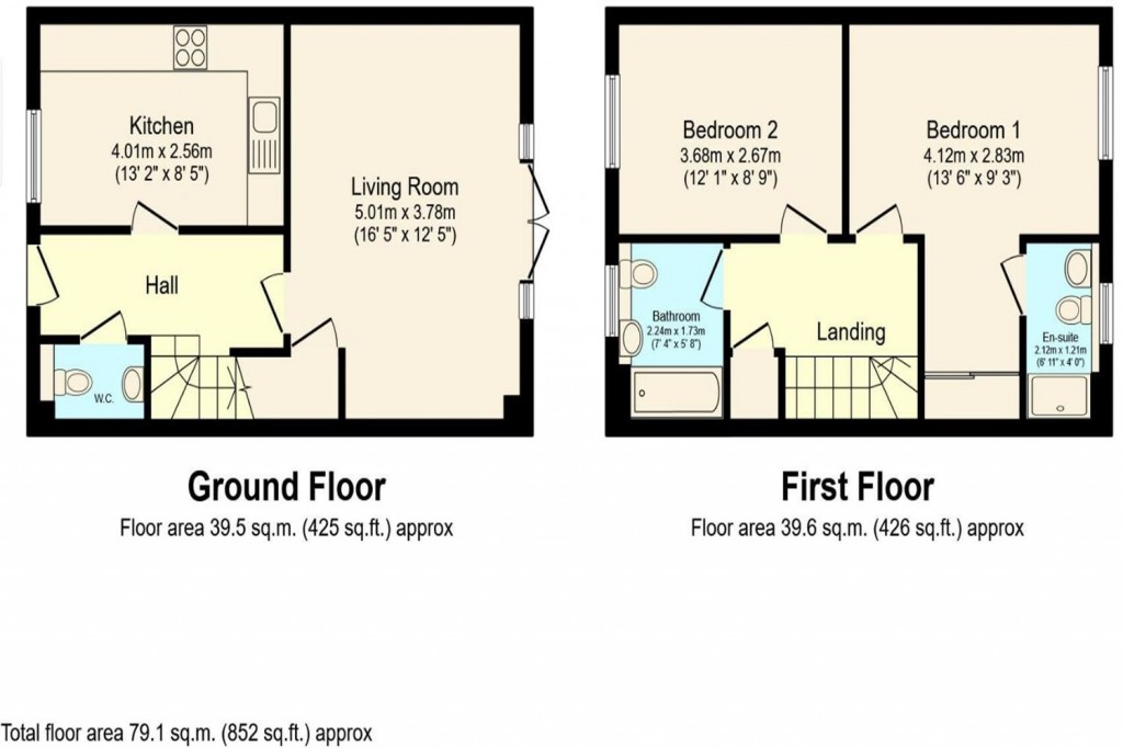 Floorplans For Oriel Road, Horsham, RH12