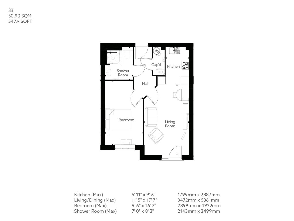 Floorplans For Barnsdale Drive, Westcroft, MK4